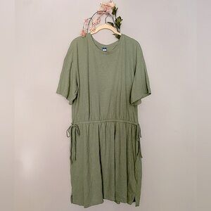 Tshirt dress | Green summer dress